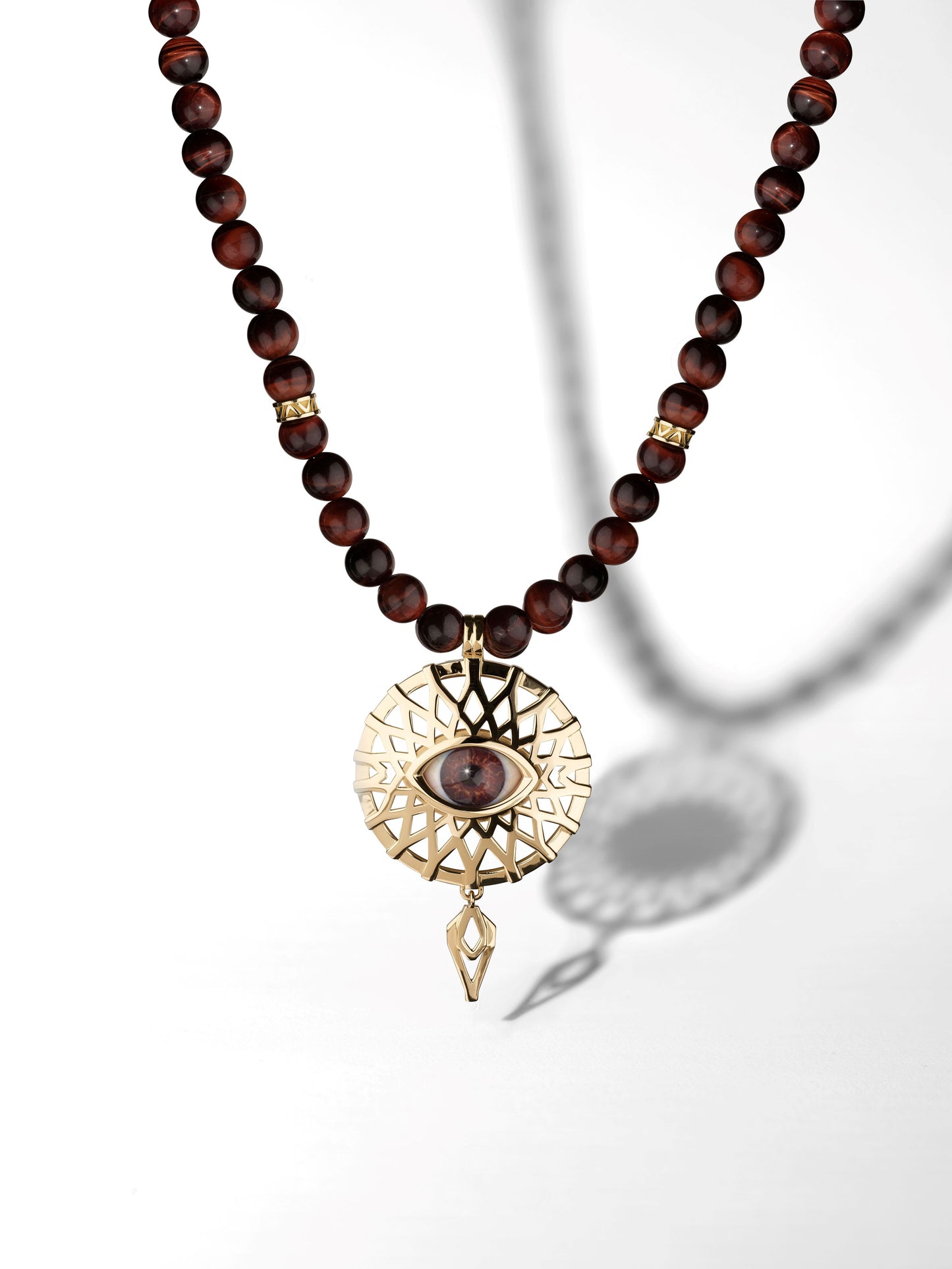 Brown Iris / Rose Gold